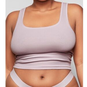 SKIMS Cotton Rib Tank - Iris Mica